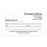 Appointment Reminder Business Card