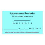 Appointment Reminder Cards (100 pack-Light Blue) Business Cards