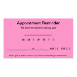 Appointment Reminder Cards (100 pack-Light Pink) Business Card