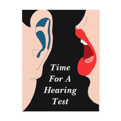 Appointment Reminder Hearing Test appt POSTCARD by layooper