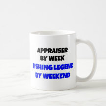 Appraiser by Week Fishing Legend By Weekend Mugs