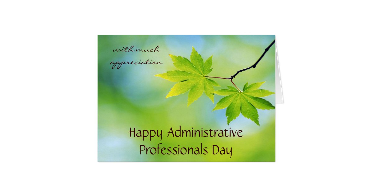Appreciation for Administrative Professionals Day Card Zazzle