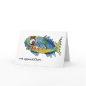 AppreciOCEAN cartoon parrot fish thank you card