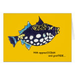 AppreciOCEAN GratiTIDE cartoon fish thank you card