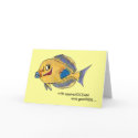 AppreciOCEAN tang cartoon fish thank you card by lillyarts AppreciOCEAN tang cartoon fish thank you card
