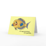 AppreciOCEAN tang cartoon fish thank you card