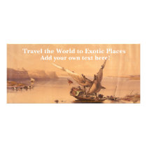 "Approach to the Fortress of Ibrim Nubia,1835" Personalized Rack Card