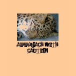 Approach with Caution Leopard Shirt for Women