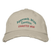 Approach with  embroidered hats