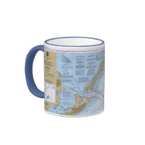 Approaches to Galveston Bay Nautical Chart Mug