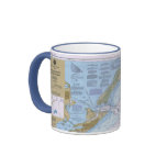 Approaches to Galveston Bay Nautical Chart Mug
