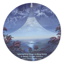 Approaching Dawn on Ring World, Approaching Daw... stickers by orionworks Approaching Dawn on Ring World, Approaching Daw... stickers