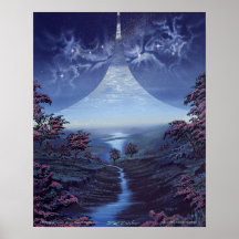 Approaching Dawn on Ring World Print