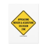 Approaching Mergers & Acquisitions Discussion Zone Post Cards
