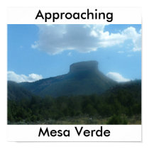 Approaching Mesa Verde Poster posters