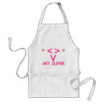 Appron with NoTouch My Junk on it Aprons