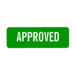 APPROVED label