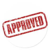 APPROVED stickers
