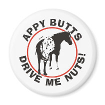 Appy Butts Drive Me Nuts Fridge Magnets
