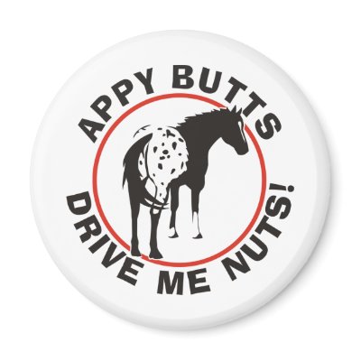 Appy Butts Drive Me Nuts Fridge Magnets by NickerStickers