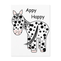 Appy Happy - Leopard Appaloosa Post Card