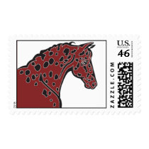 Appy Head Maroon postage by ma9168 Appy Head Maroon postage
