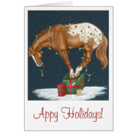 Appy Holidays! Appaloosa Christmas Card