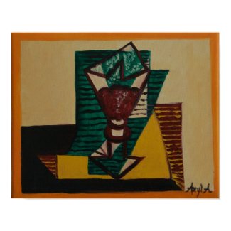 après Picasso, un verre du vin print