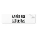 apres ski bumper stickers