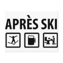apres ski post cards