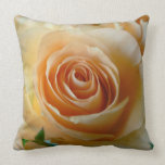 Apricot Garden Rose American MoJo Pillow