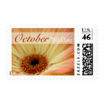 Apricot Gerbera • October Wedding Stamp
