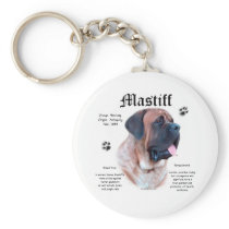Apricot Mastiff History Keychain keychains