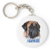 Apricot Mastiff Name Keychain keychains