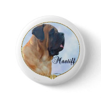 Apricot Mastiff Portrait Button buttons
