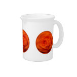 Apricot/Orange colored rose Beverage Pitcher