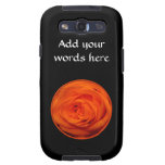 Apricot/Orange colored rose Samsung Galaxy S3 Cases