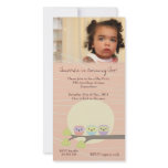Apricot Owls Girls Birthday Party Premium Invite Custom Photo Card