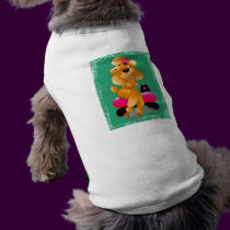 Apricot Poodle 50's Style pet clothing