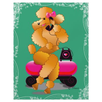 Apricot Poodle 50's Style Full Color Flyer by greerdesign