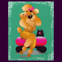 Apricot Poodle 50's Style flyers
