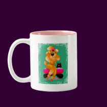 Apricot Poodle 50's Style mugs