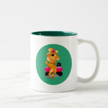 Apricot Poodle 50's Style Mug Cup
