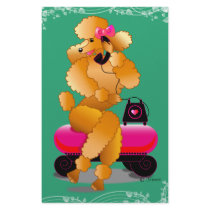 Apricot Poodle 50's Style Custom Stationery