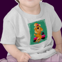 Apricot Poodle 50's Style t-shirts