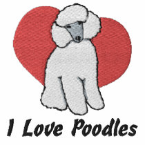Apricot Poodle Love embroidered shirts by MenagerieMayhem Apricot Poodle Love embroidered shirts