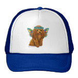 Apricot Red Poodle Fairy Hats