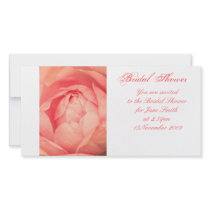 Apricot Rose - Bridal Shower Invitation Picture Card