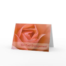Apricot Rose • Engagement Congratulation Card