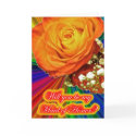 Apricot Rose Rainbow Maid of Honor Request Card